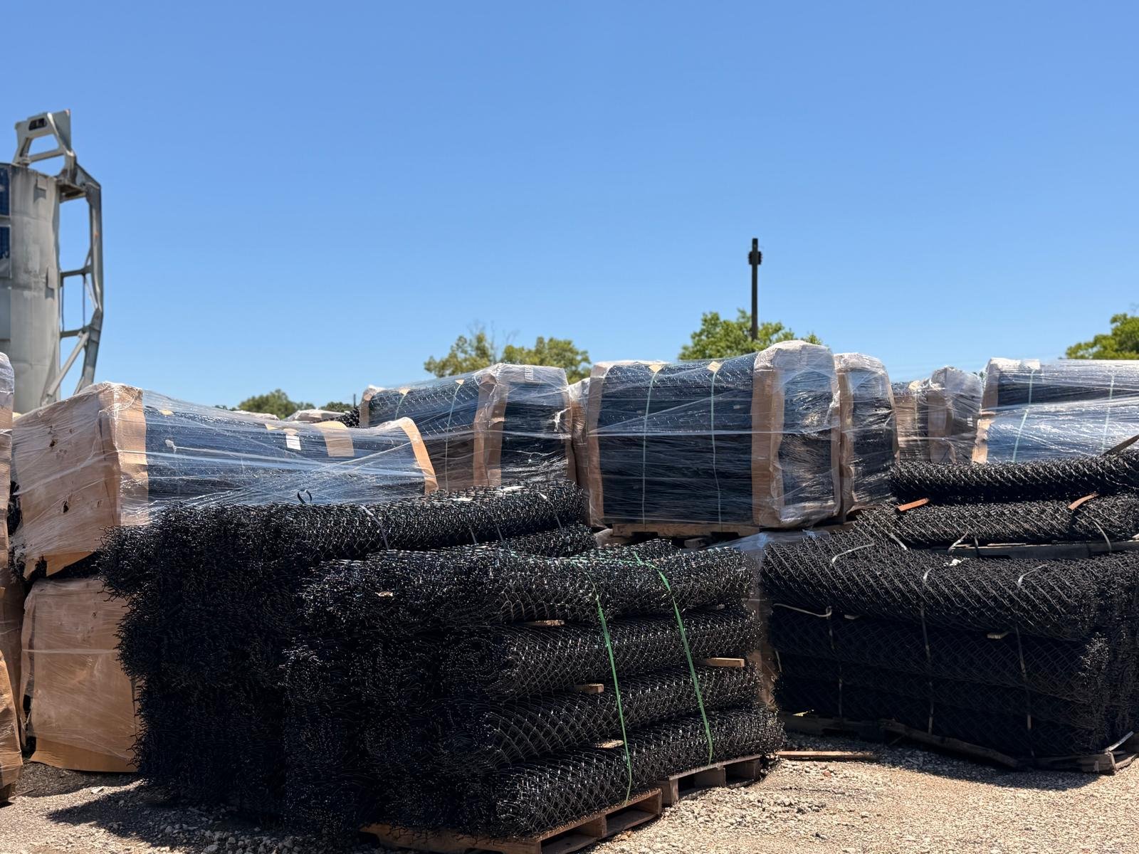 Metal inventory at the supply yard